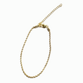 Load image into Gallery viewer, 24K Miami Rope Cuban Anklet Bracelet Gold Plated (8–10”)