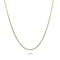 Load image into Gallery viewer, 24K gold filled rope chain necklace, 2mm Miami Cuban link, sleek and elegant design for men, women, and teens.