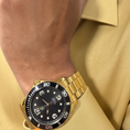 Load image into Gallery viewer, 40mm Limited Edition Saint Michael Sword Dive-Inspired Watch – Yellow Gold or Black Finish