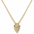 Load image into Gallery viewer, Heart Necklace in 14k Gold – 18" Chain, Classic Elegance - Valentines Gift