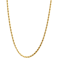Load image into Gallery viewer, Luxury 24K gold plated rope chain necklace with diamond-cut finish for added sparkle.