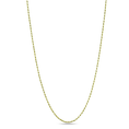 Load image into Gallery viewer, 10K solid yellow gold 1.5mm diamond-cut rope chain necklace, 20 inches long.
