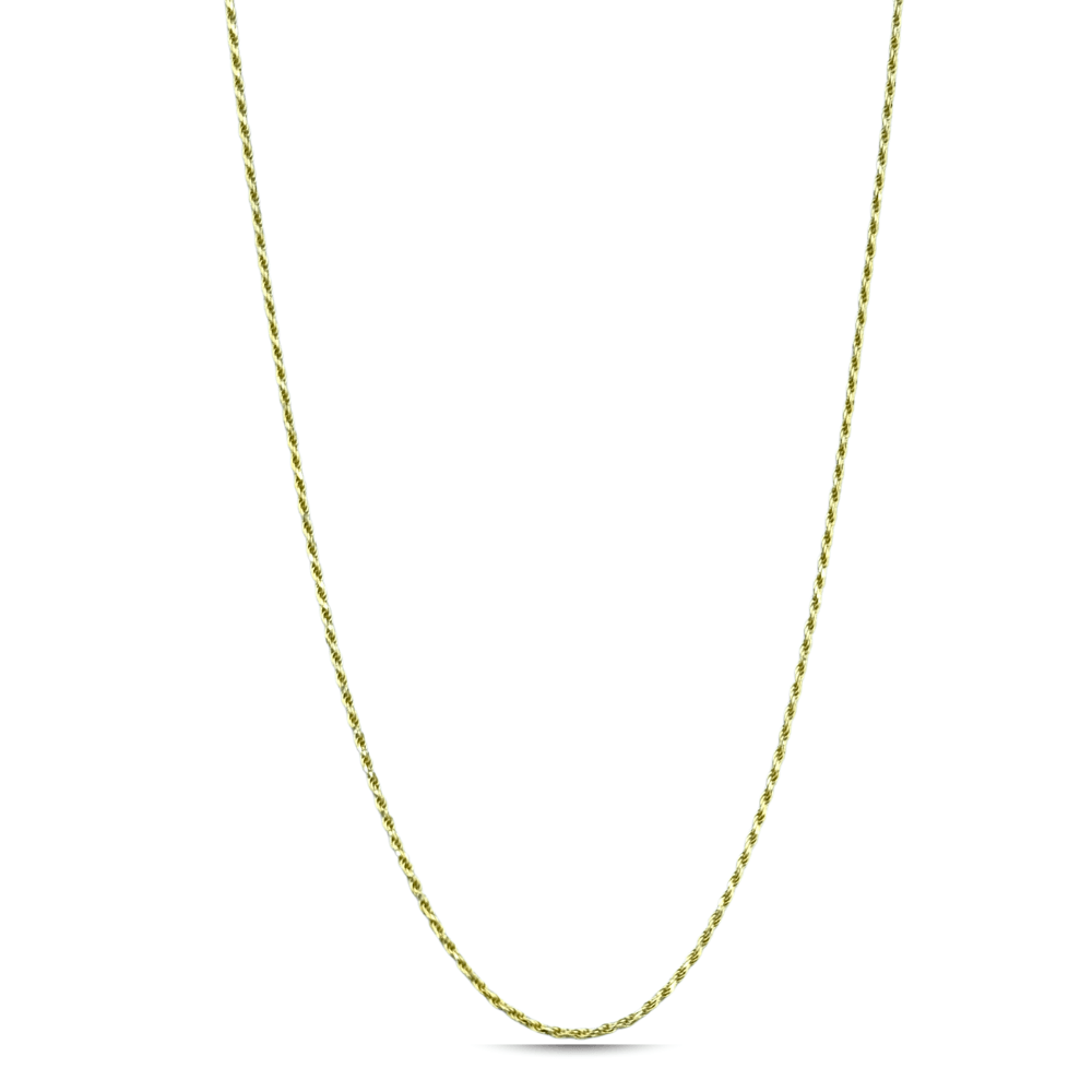 10K Yellow Gold Diamond-Cut Rope Chain