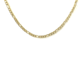 Load image into Gallery viewer, 24K gold filled Figaro chain necklace, 4mm width, 18 inches, showcasing alternating link design.
