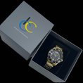 Load image into Gallery viewer, 40MM Limited Edition Saint Michael's Sword - Dive Watch Style - Yellow Gold or Black Carbon
