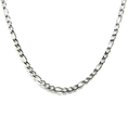 Load image into Gallery viewer, Figaro Link Chain in 14K White Gold – 5mm, Unisex, Durable Strong Clasp
