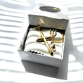 Load image into Gallery viewer, Gold-filled rope chain necklace with cross pendant in a gift box, showcasing luxurious design and craftsmanship.
