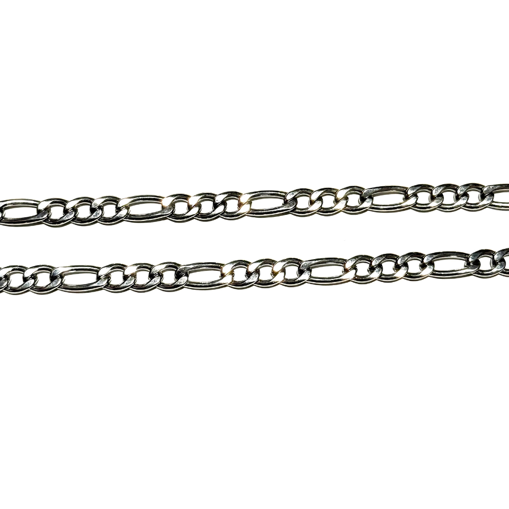 14K White Gold Filled Figaro Chain Necklace for Men & Women – 5mm, 18" 20" 22" – Durable, Hypoallergenic, Strong Clasp 18", 20" or 22" Lengths