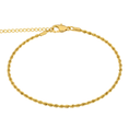 Load image into Gallery viewer, 24K Miami Rope Cuban Anklet Bracelet Gold Plated (8–10”)
