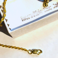 Load image into Gallery viewer, 14K Solid Gold Rope Cross Necklace with 1.3mm Rope Chain - 20"
