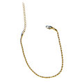 Load image into Gallery viewer, 24K Miami Rope Cuban Anklet Bracelet Gold Plated (8–10”)

