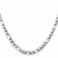 Load image into Gallery viewer, Figaro Link Chain in 14K White Gold – 5mm, Unisex, Durable Strong Clasp
