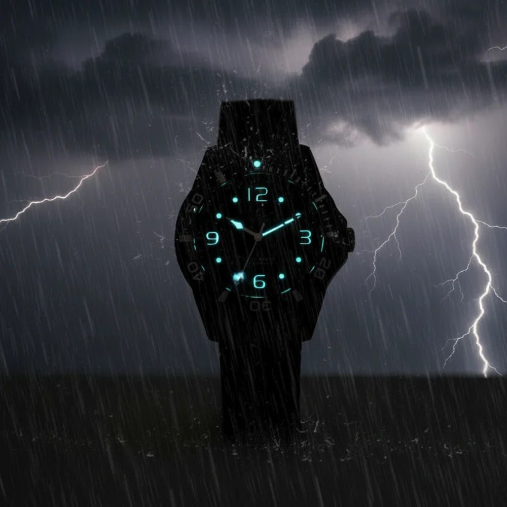 Limited Edition Try it, love it, or return it Saint Michael Dive Watch – 40 mm Stainless Steel Case, Sapphire Crystal, Quartz Movement, Black Bezel & Black or Gold Bracelet – Water-Resistant Dress & Sport Timepiece