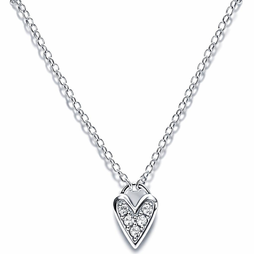 Heart Necklace in 14k Gold – 18" Chain, Classic Elegance - Valentines Gift