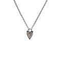 Load image into Gallery viewer, Elegant 14K gold over silver heart pendant, 18" chain, timeless & stylish.
