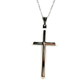 Load image into Gallery viewer, 14k gold-plated cross pendant on a delicate chain, showcasing a stunning shine and elegant design.

