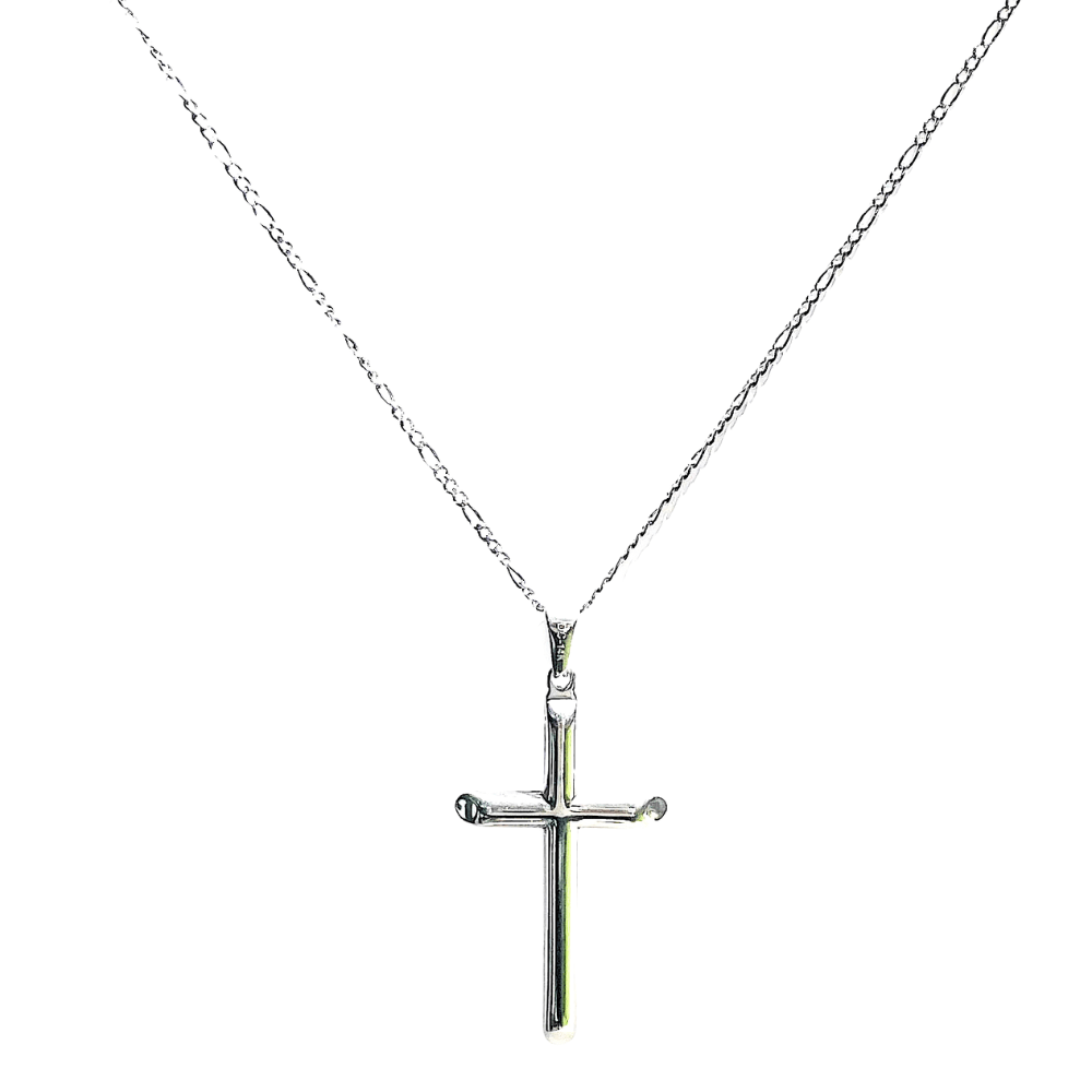 14K Gold Figaro Cross Necklace