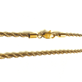 Load image into Gallery viewer, Luxury 24K gold plated rope chain necklace with diamond-cut finish and secure lobster clasp.
