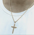 Load and play video in Gallery viewer, Incredible Chic Collections 24K Rope Chain Necklace with Cross Pendant, 3mm 20", Unisex – Gold Plated Finish (0.05–0.5 Microns)
