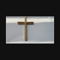 Load and play video in Gallery viewer, 14K Solid Gold Rope Cross Necklace with 1.3mm Rope Chain - 20"

